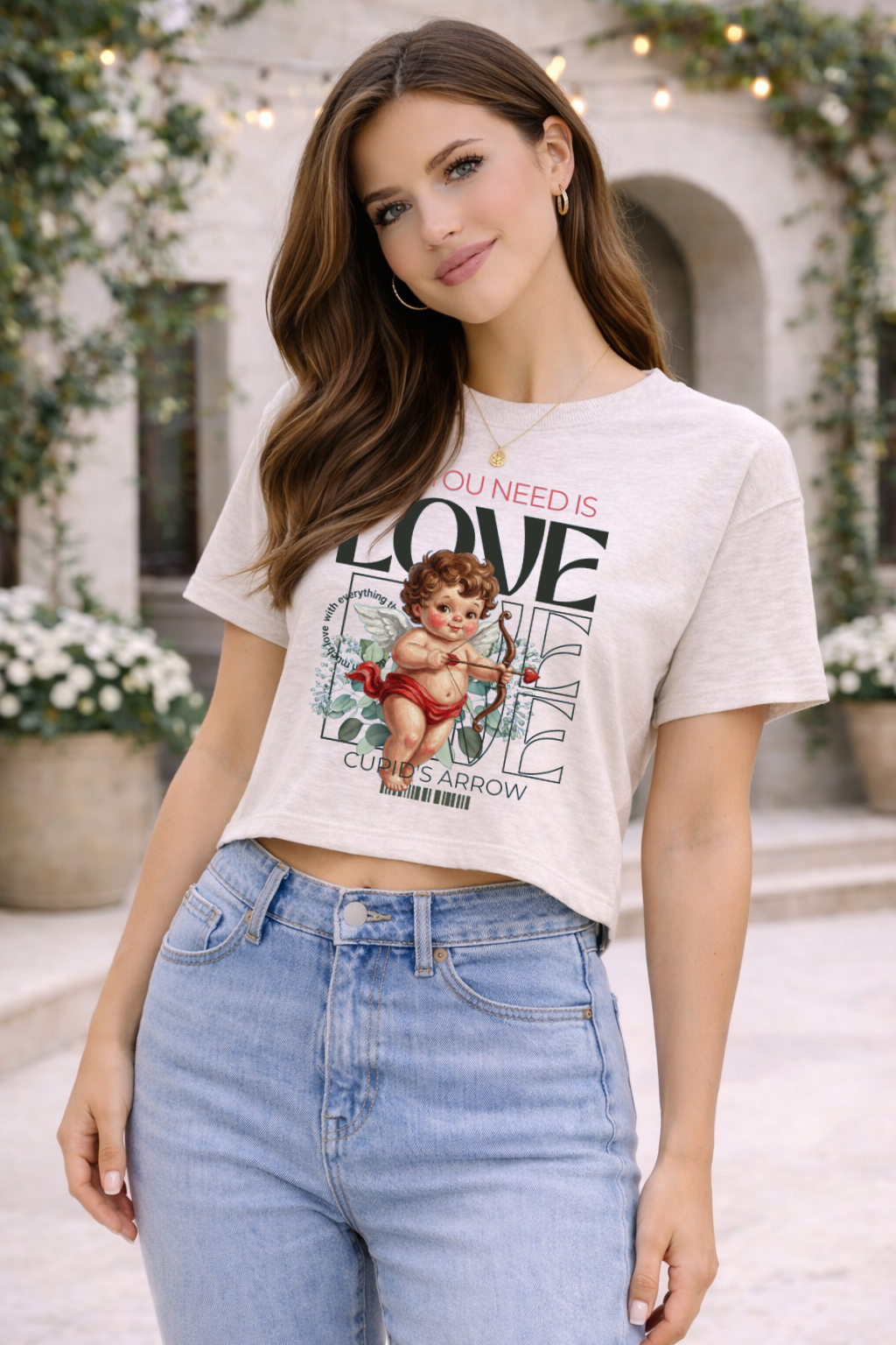 All You Need Is Love Cropped Tee
