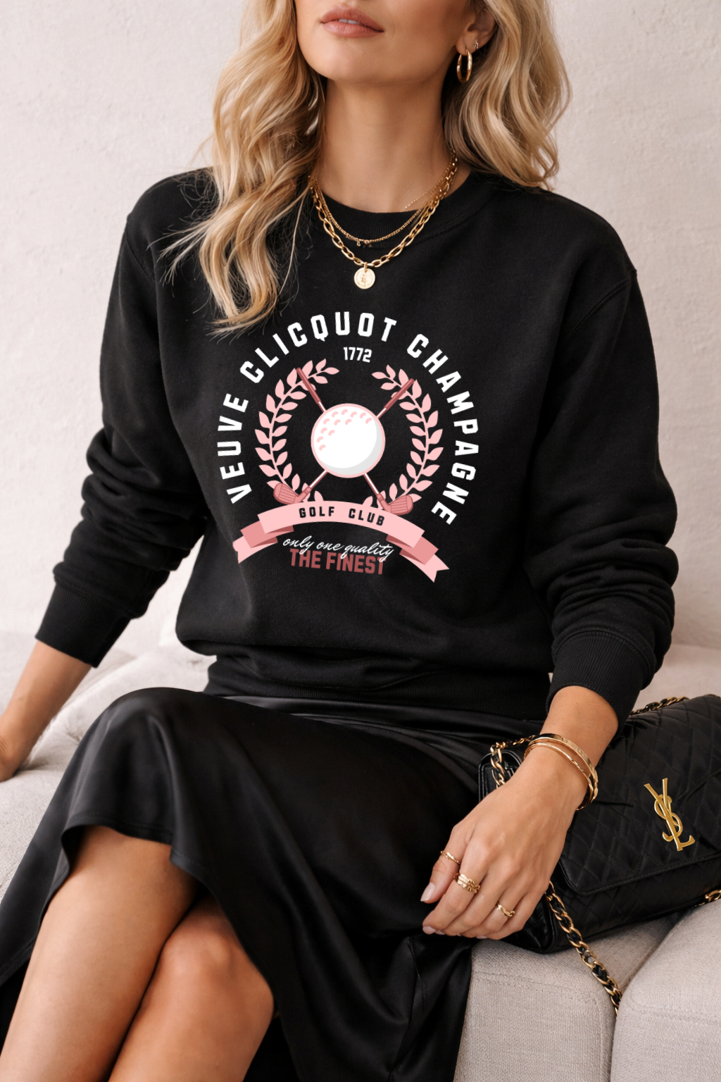 Champagne Golf Club Crewneck Sweatshirt