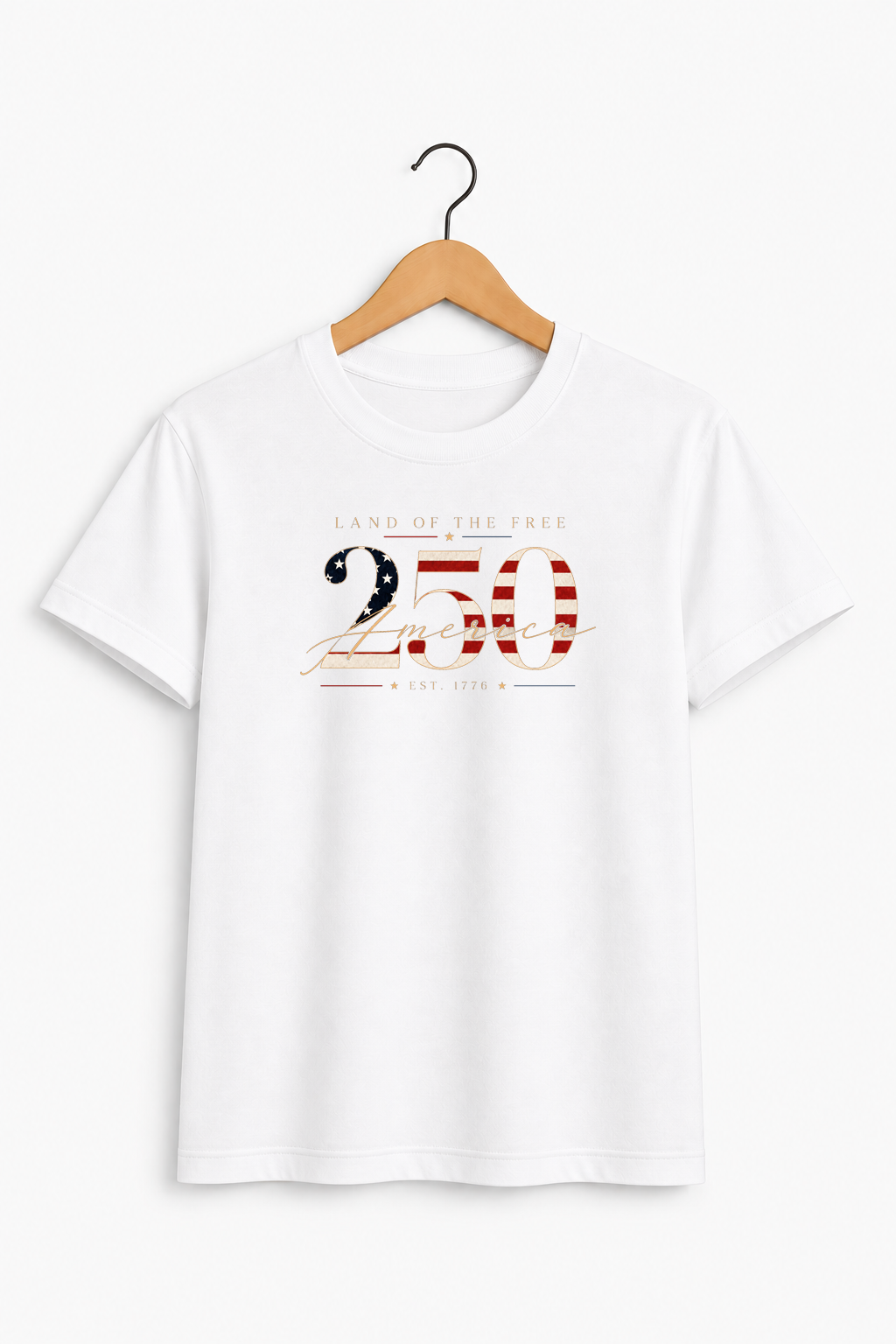 Land Of The Free America 250 Anniversary Signature Tee
