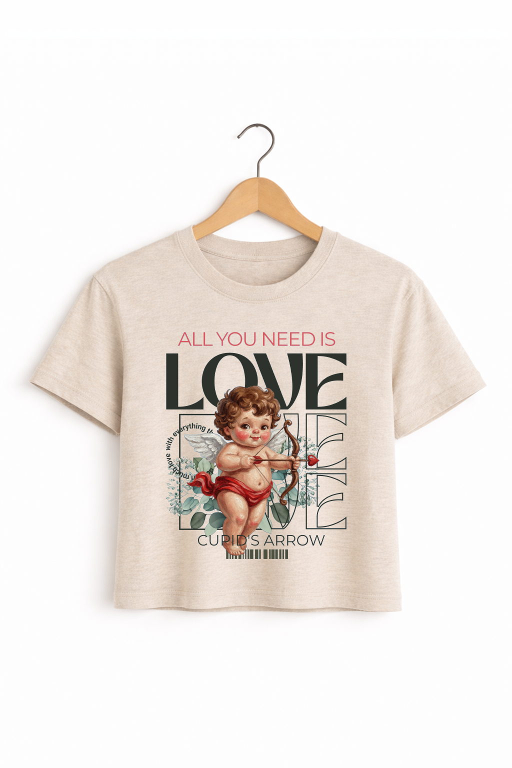 All You Need Is Love Cropped Tee