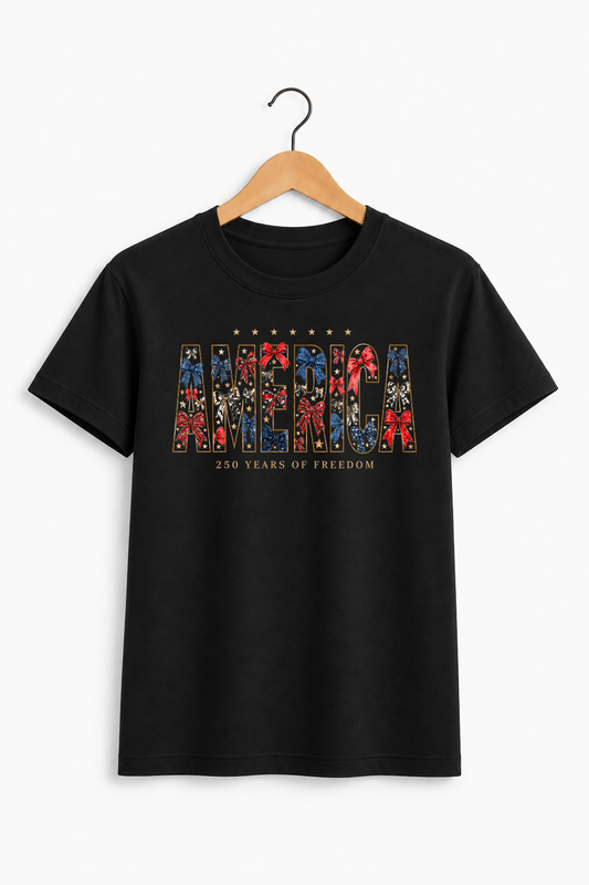 America 250 Years of Freedom Bow Signature Tee