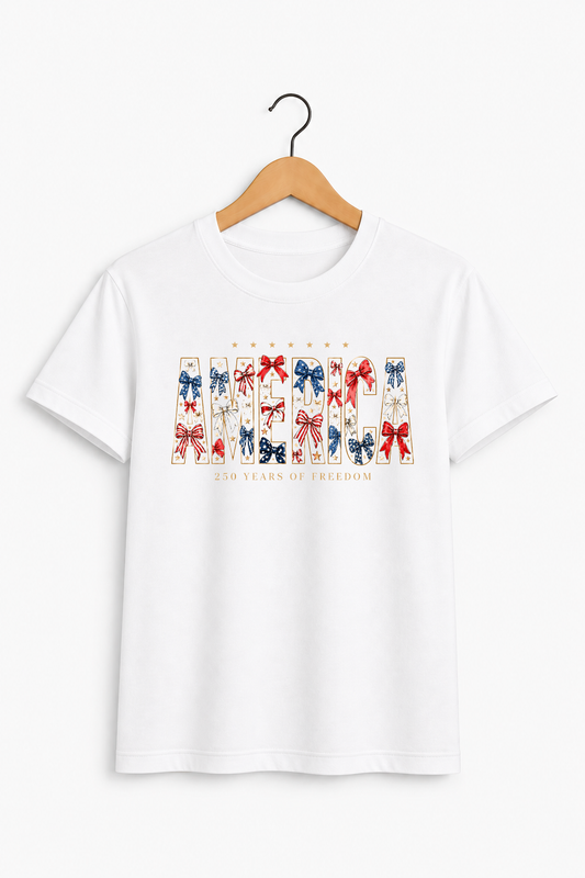 America 250 Years of Freedom Bow Signature Tee