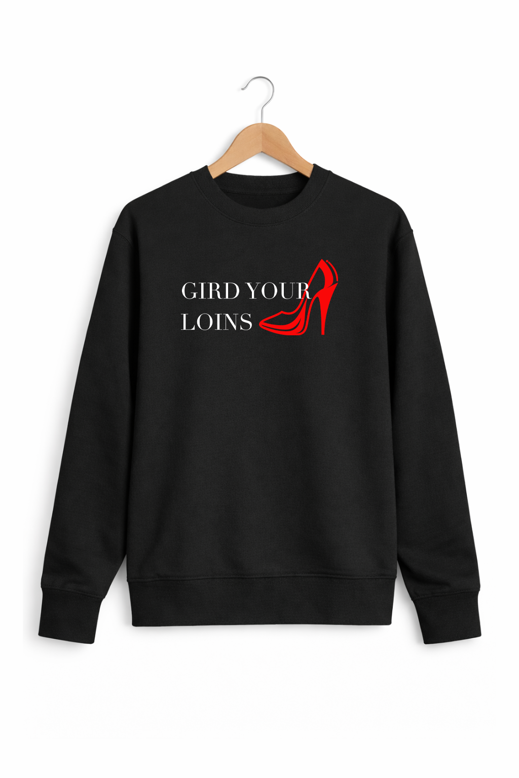 “Gird Your Loins” Black Signature Blend Crewneck Sweatshirt