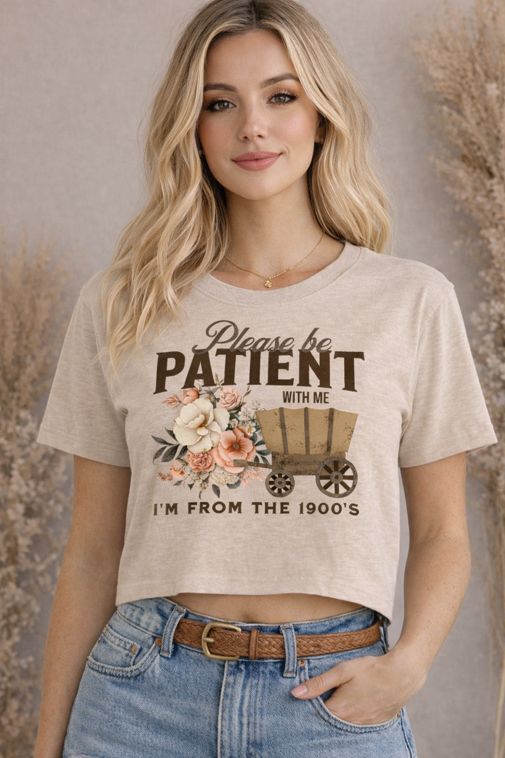 Please Be Patient – I’m From the 1900’s Cropped Tee